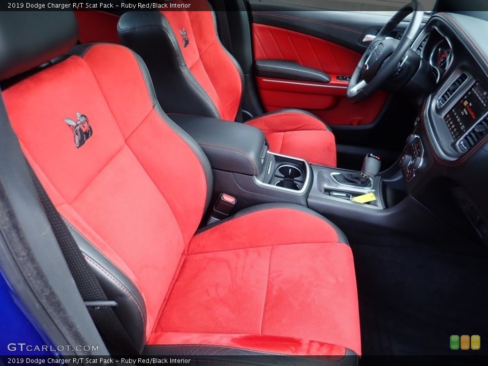 Ruby Red/Black Interior Front Seat for the 2019 Dodge Charger R/T Scat Pack #139301128