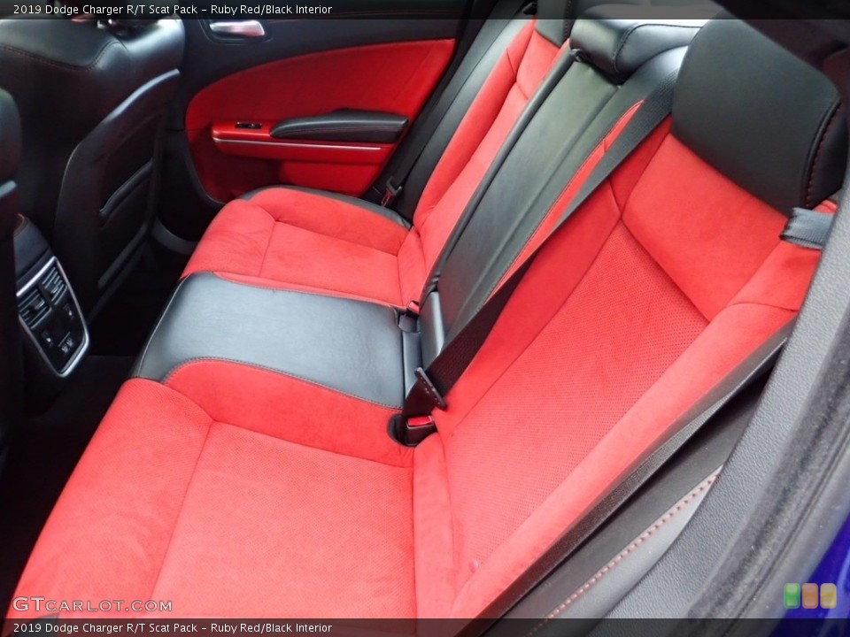 Ruby Red/Black Interior Rear Seat for the 2019 Dodge Charger R/T Scat Pack #139301254