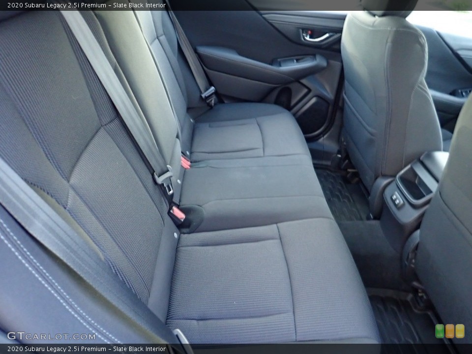 Slate Black Interior Rear Seat for the 2020 Subaru Legacy 2.5i Premium #139301839