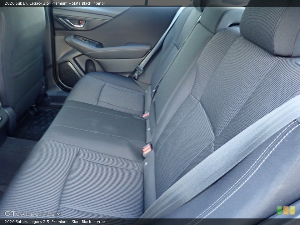 Slate Black Interior Rear Seat for the 2020 Subaru Legacy 2.5i Premium #139301881