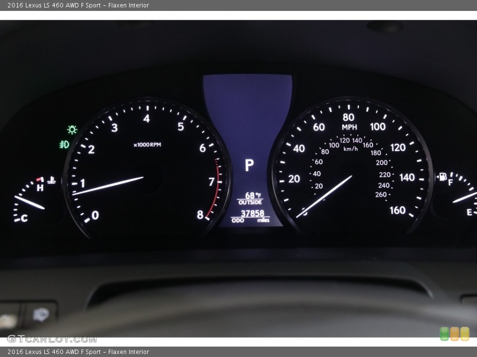 Flaxen Interior Gauges for the 2016 Lexus LS 460 AWD F Sport #139301953