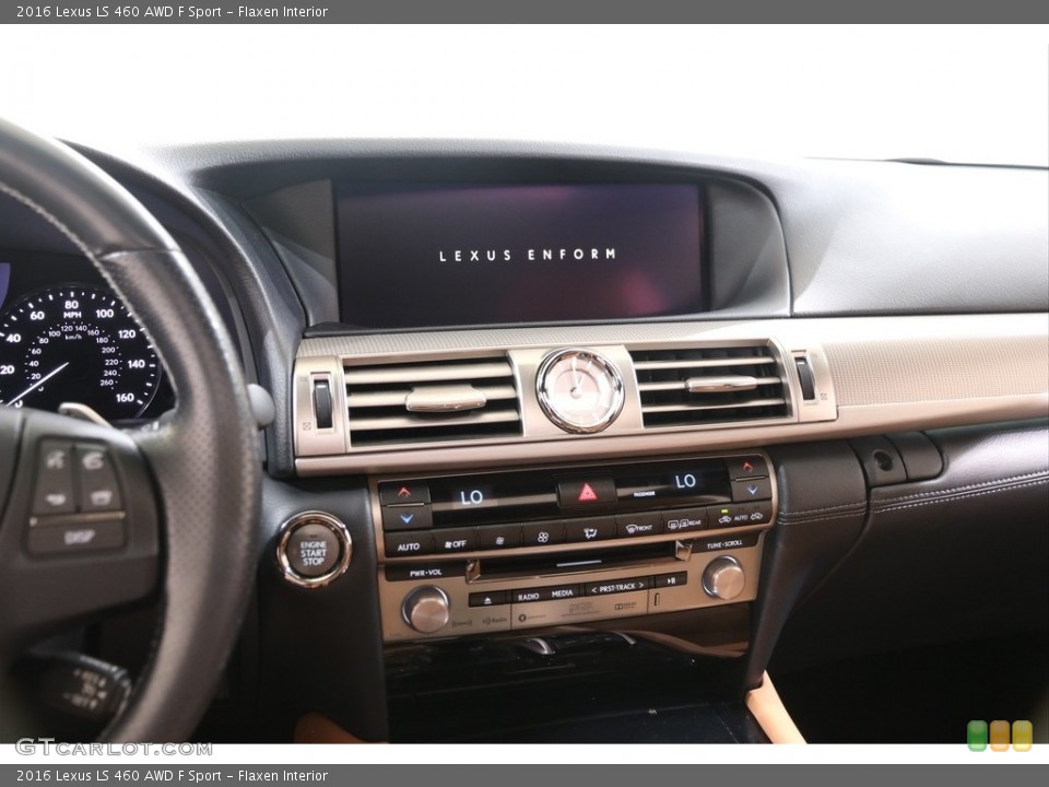Flaxen Interior Controls for the 2016 Lexus LS 460 AWD F Sport #139301998