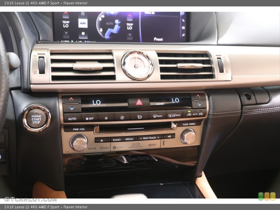 Flaxen Interior Controls for the 2016 Lexus LS 460 AWD F Sport #139302130