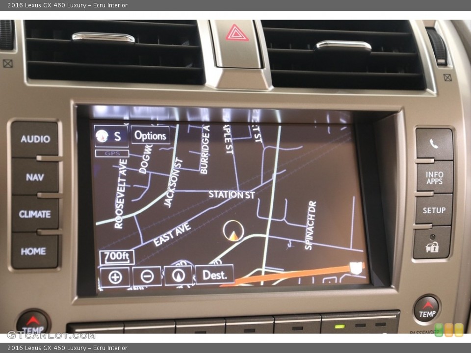 Ecru Interior Navigation for the 2016 Lexus GX 460 Luxury #139302627