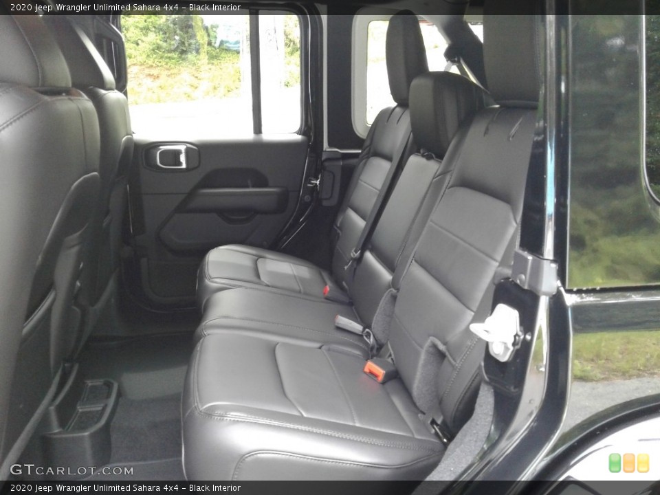 Black Interior Rear Seat for the 2020 Jeep Wrangler Unlimited Sahara 4x4 #139302667