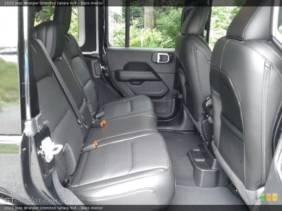 Black Interior Rear Seat for the 2020 Jeep Wrangler Unlimited Sahara 4x4 #139302739