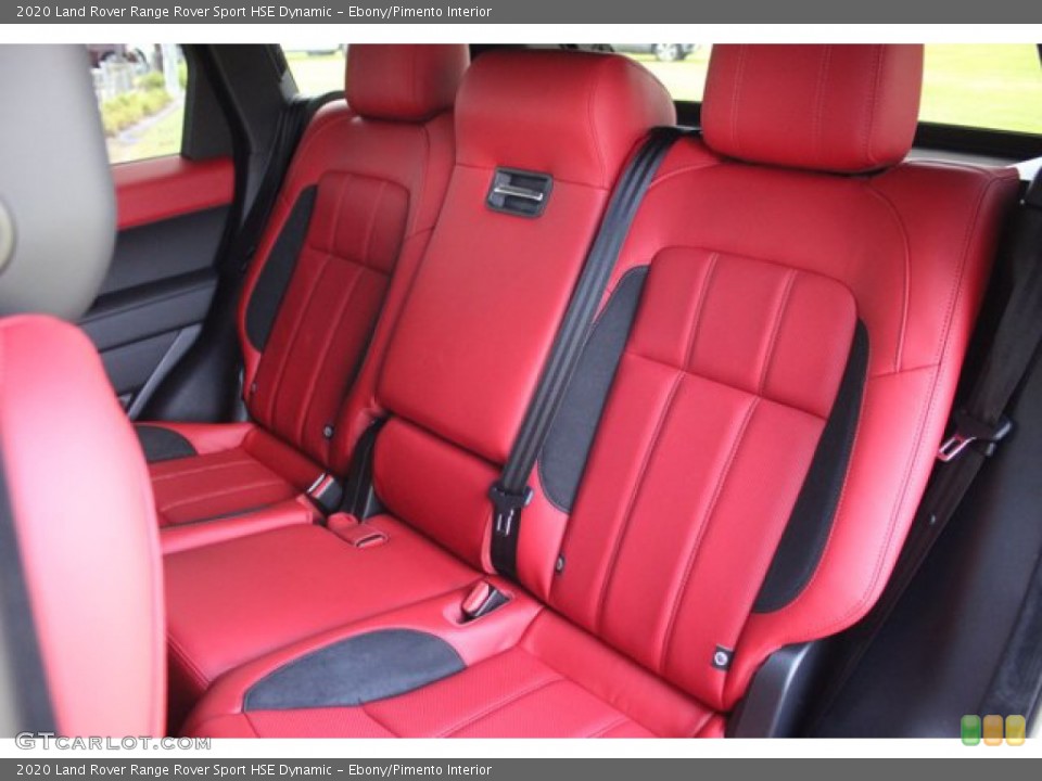 Ebony/Pimento Interior Rear Seat for the 2020 Land Rover Range Rover Sport HSE Dynamic #139302763