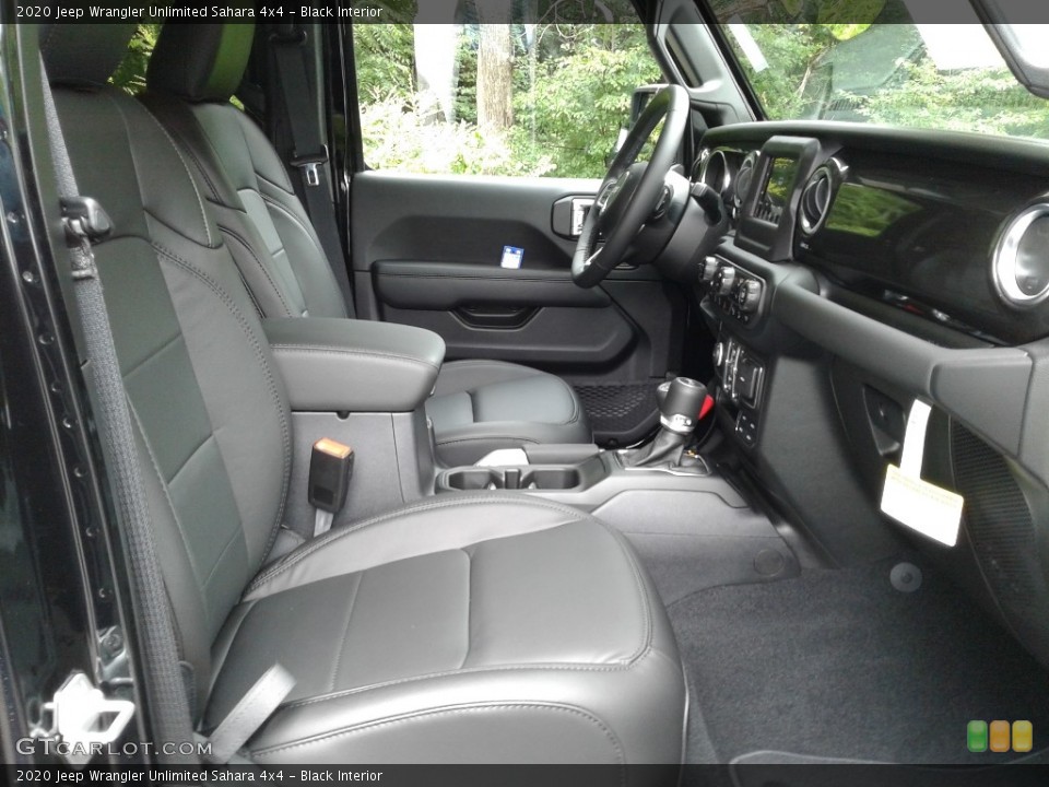 Black Interior Front Seat for the 2020 Jeep Wrangler Unlimited Sahara 4x4 #139302766