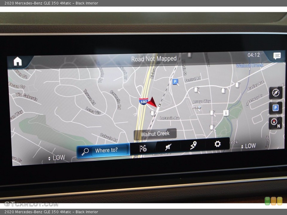 Black Interior Navigation for the 2020 Mercedes-Benz GLE 350 4Matic #139302775