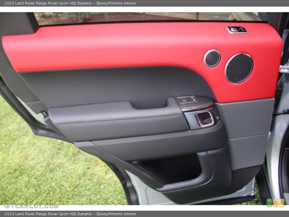 Ebony/Pimento Interior Door Panel for the 2020 Land Rover Range Rover Sport HSE Dynamic #139302804