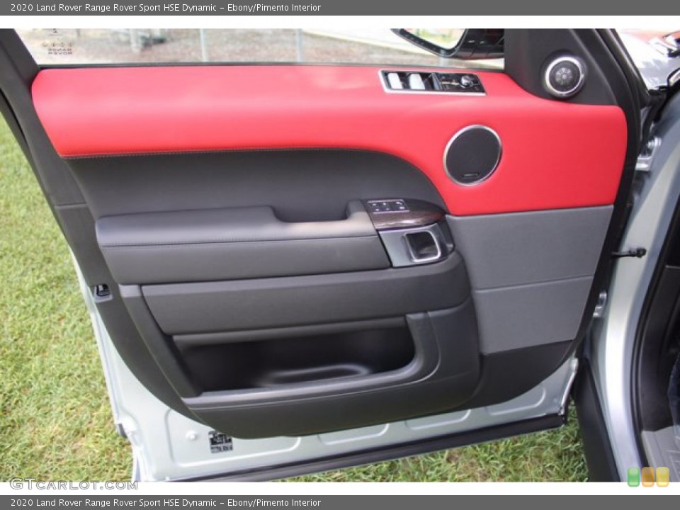 Ebony/Pimento Interior Door Panel for the 2020 Land Rover Range Rover Sport HSE Dynamic #139302811