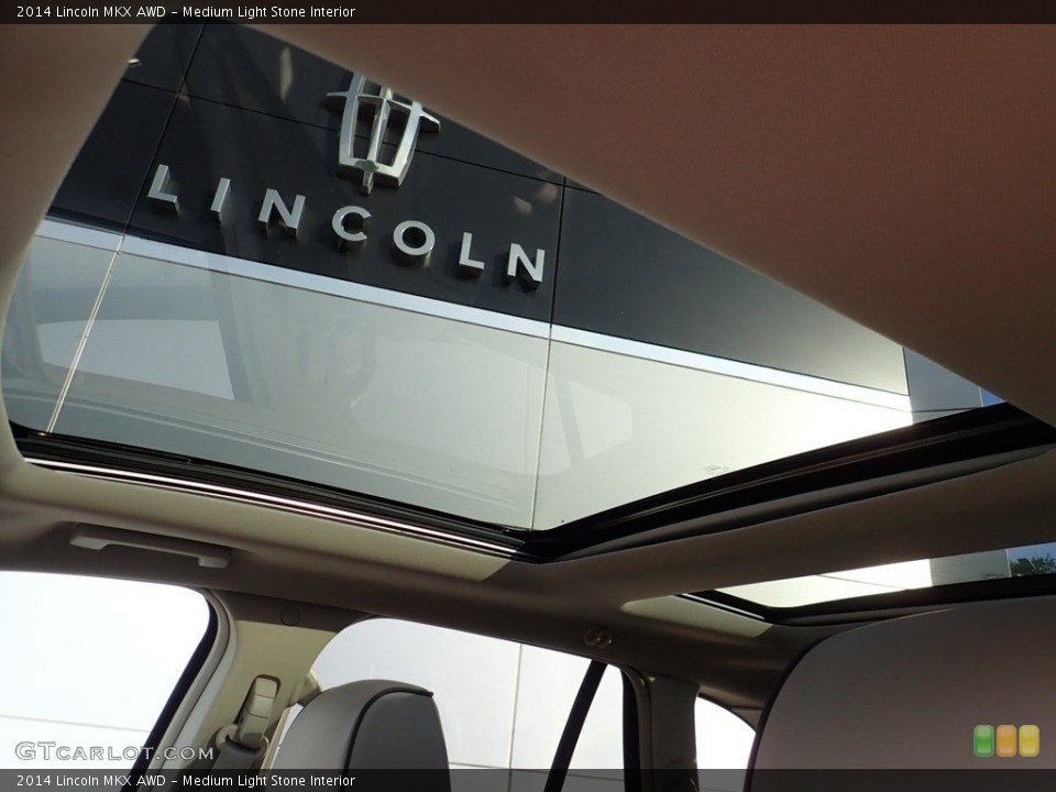 Medium Light Stone Interior Sunroof for the 2014 Lincoln MKX AWD #139302838