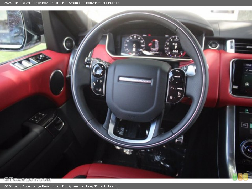 Ebony/Pimento Interior Steering Wheel for the 2020 Land Rover Range Rover Sport HSE Dynamic #139302871
