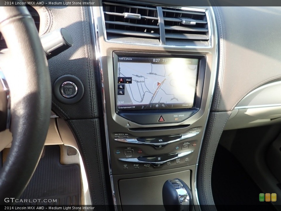 Medium Light Stone Interior Controls for the 2014 Lincoln MKX AWD #139302889