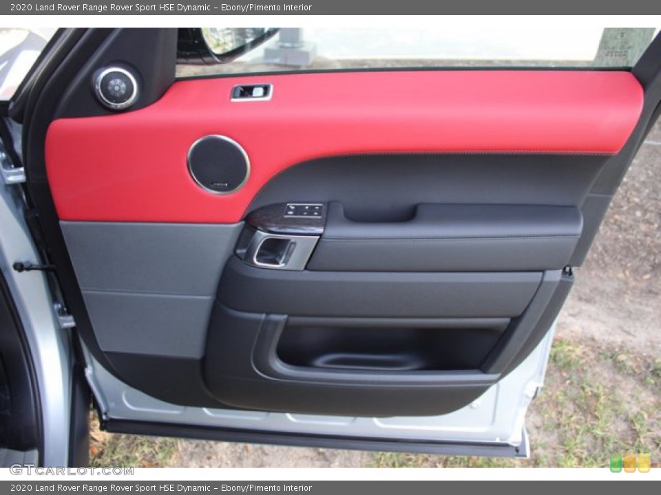 Ebony/Pimento Interior Door Panel for the 2020 Land Rover Range Rover Sport HSE Dynamic #139302987