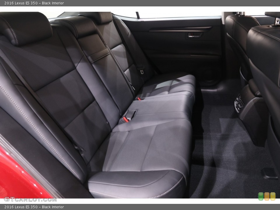 Black Interior Rear Seat for the 2016 Lexus ES 350 #139303201