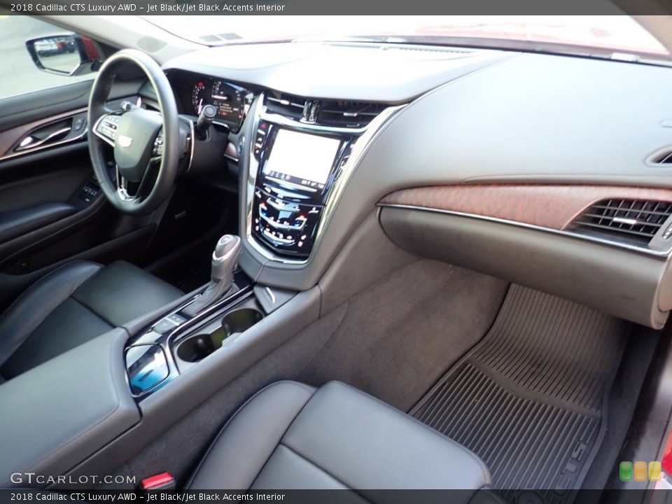 Jet Black/Jet Black Accents Interior Dashboard for the 2018 Cadillac CTS Luxury AWD #139303216