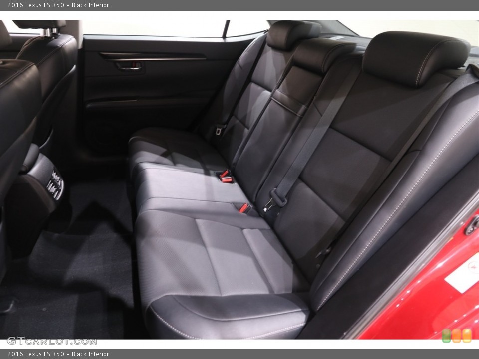 Black Interior Rear Seat for the 2016 Lexus ES 350 #139303219