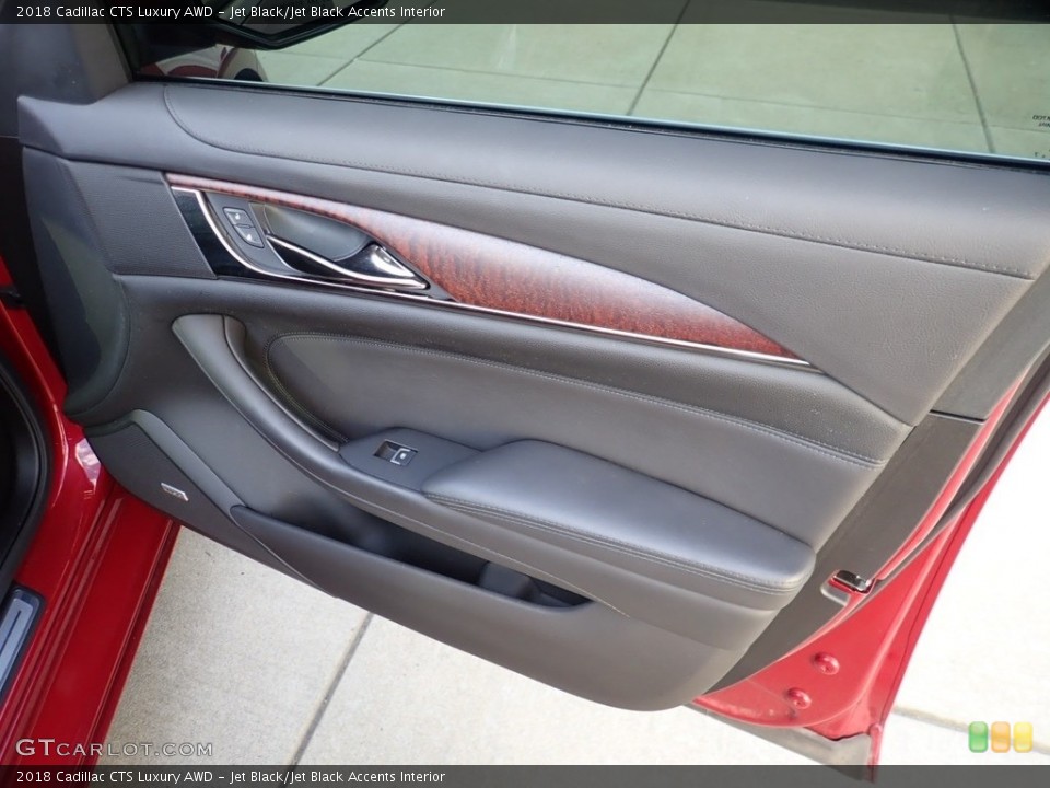 Jet Black/Jet Black Accents Interior Door Panel for the 2018 Cadillac CTS Luxury AWD #139303237