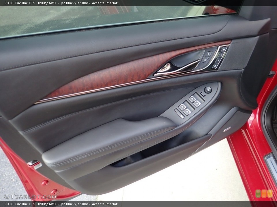 Jet Black/Jet Black Accents Interior Door Panel for the 2018 Cadillac CTS Luxury AWD #139303345