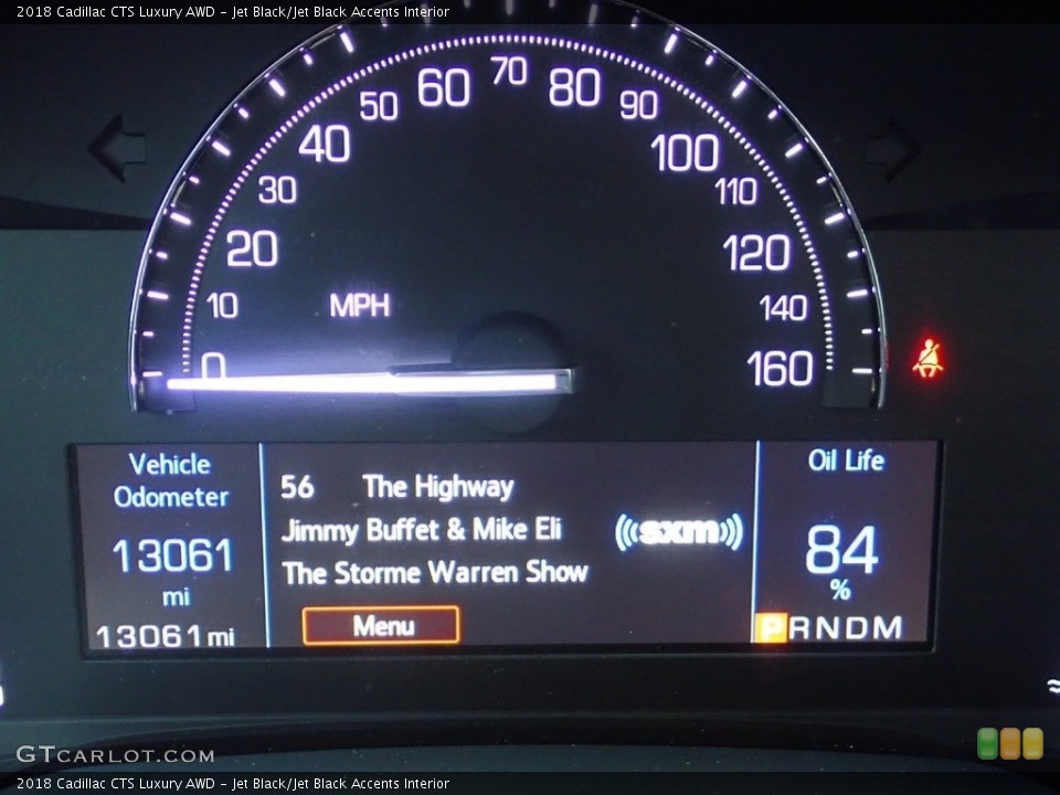 Jet Black/Jet Black Accents Interior Gauges for the 2018 Cadillac CTS Luxury AWD #139303468