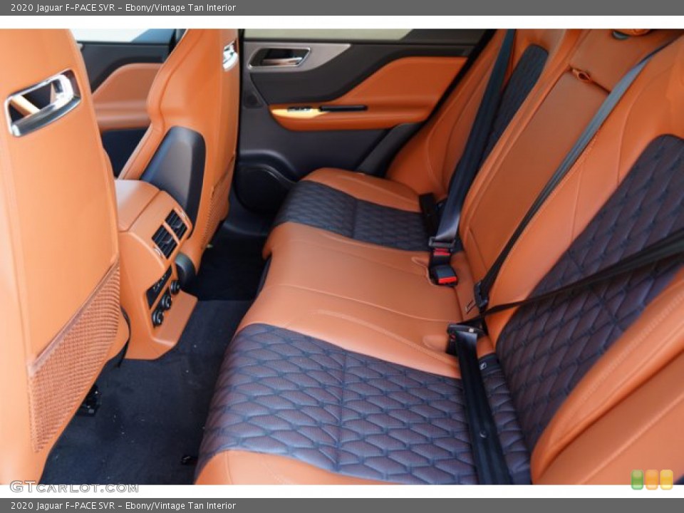 Ebony/Vintage Tan Interior Rear Seat for the 2020 Jaguar F-PACE SVR #139303810