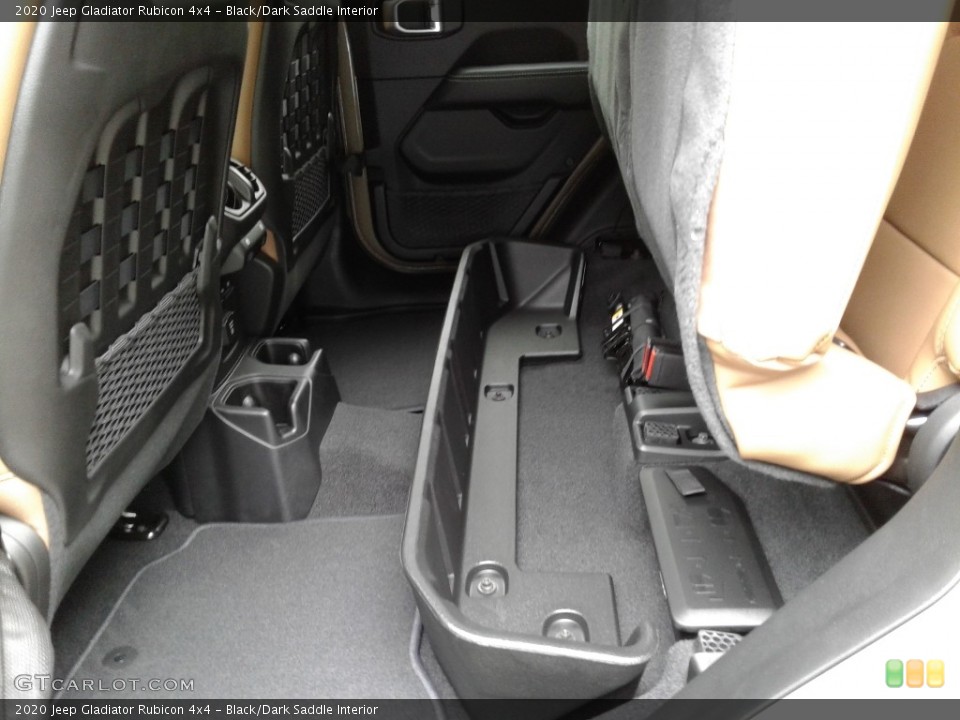 Black/Dark Saddle Interior Rear Seat for the 2020 Jeep Gladiator Rubicon 4x4 #139304140