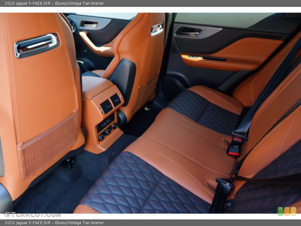 Ebony/Vintage Tan Interior Rear Seat for the 2020 Jaguar F-PACE SVR #139304146