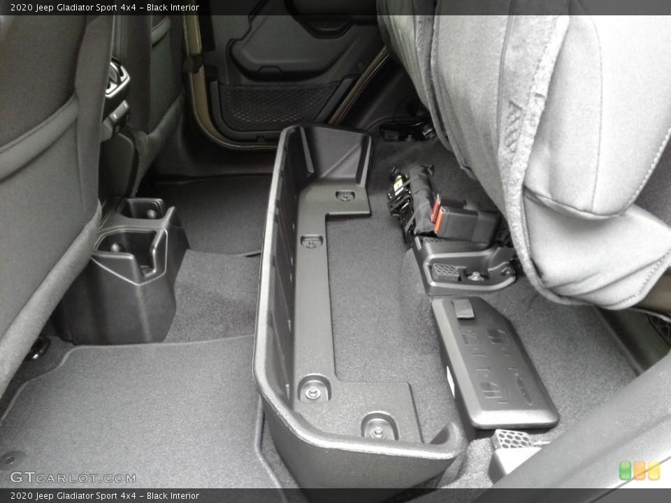 Black Interior Rear Seat for the 2020 Jeep Gladiator Sport 4x4 #139306414
