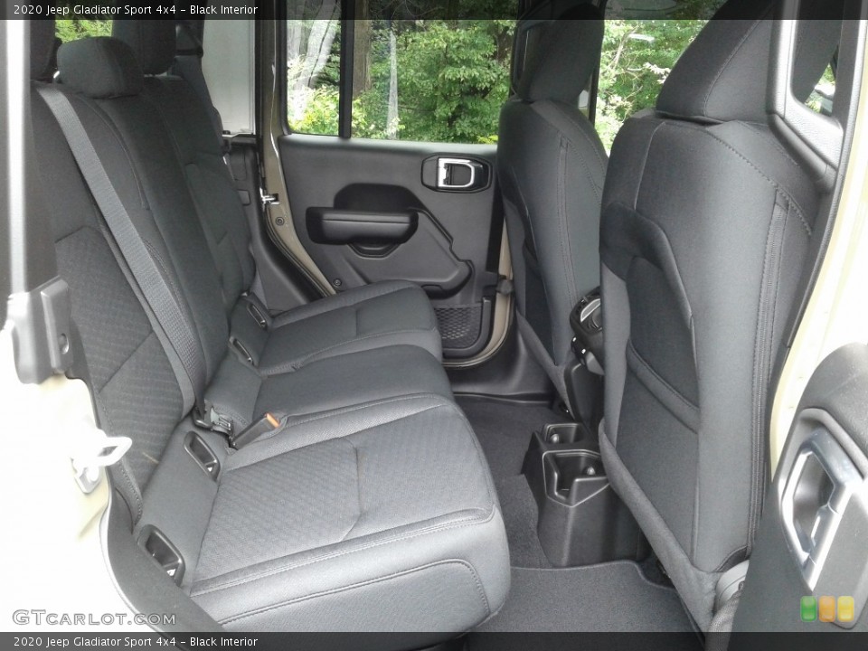 Black Interior Rear Seat for the 2020 Jeep Gladiator Sport 4x4 #139306438