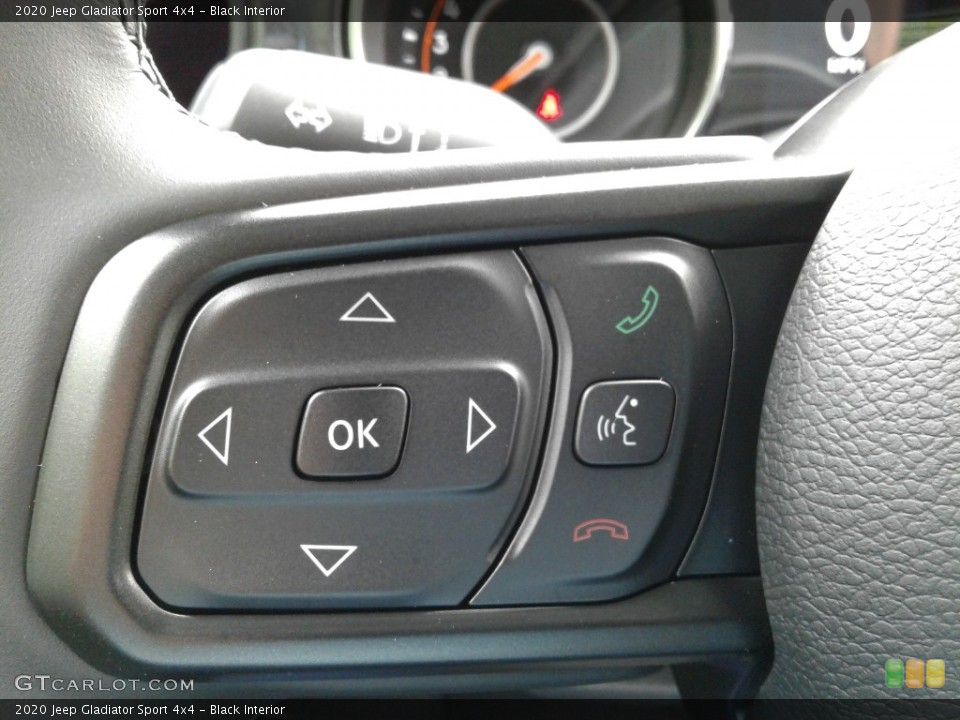 Black Interior Steering Wheel for the 2020 Jeep Gladiator Sport 4x4 #139306483