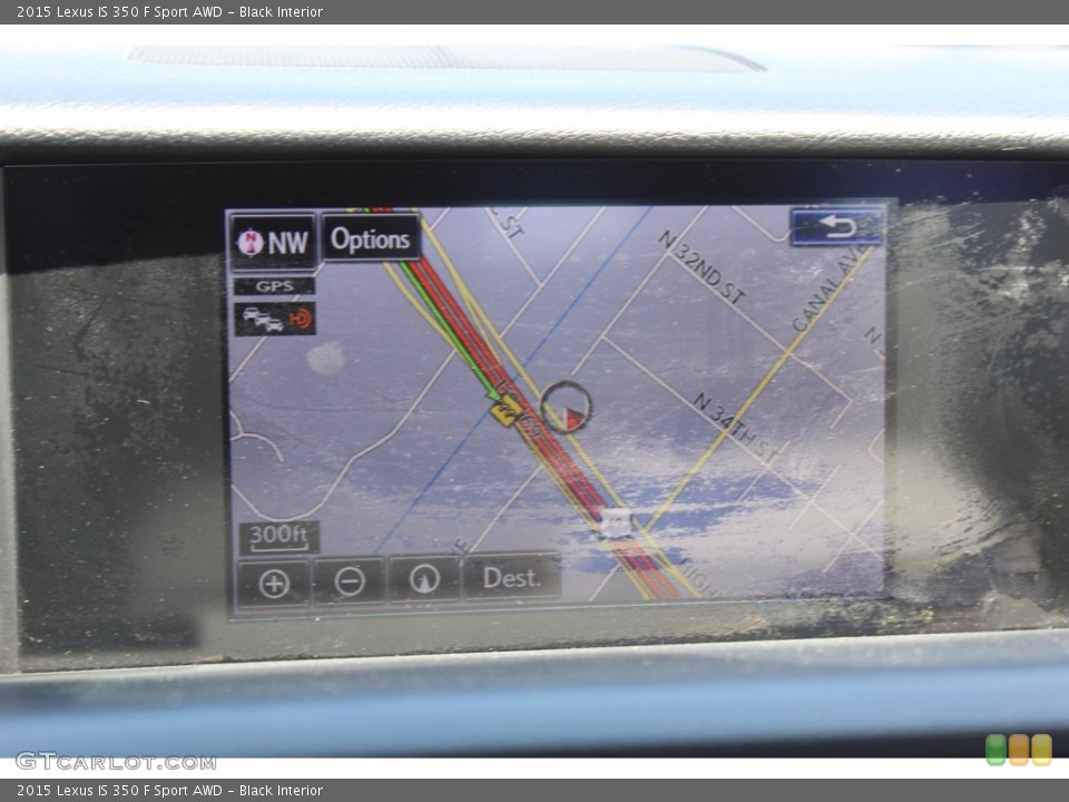 Black Interior Navigation for the 2015 Lexus IS 350 F Sport AWD #139307044