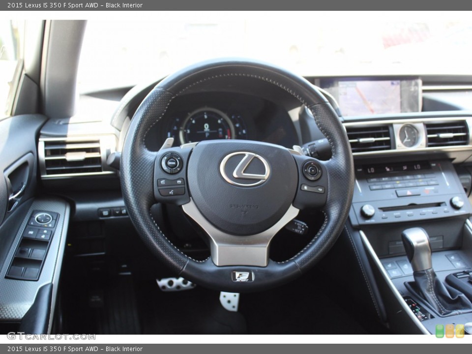 Black Interior Steering Wheel for the 2015 Lexus IS 350 F Sport AWD #139307125