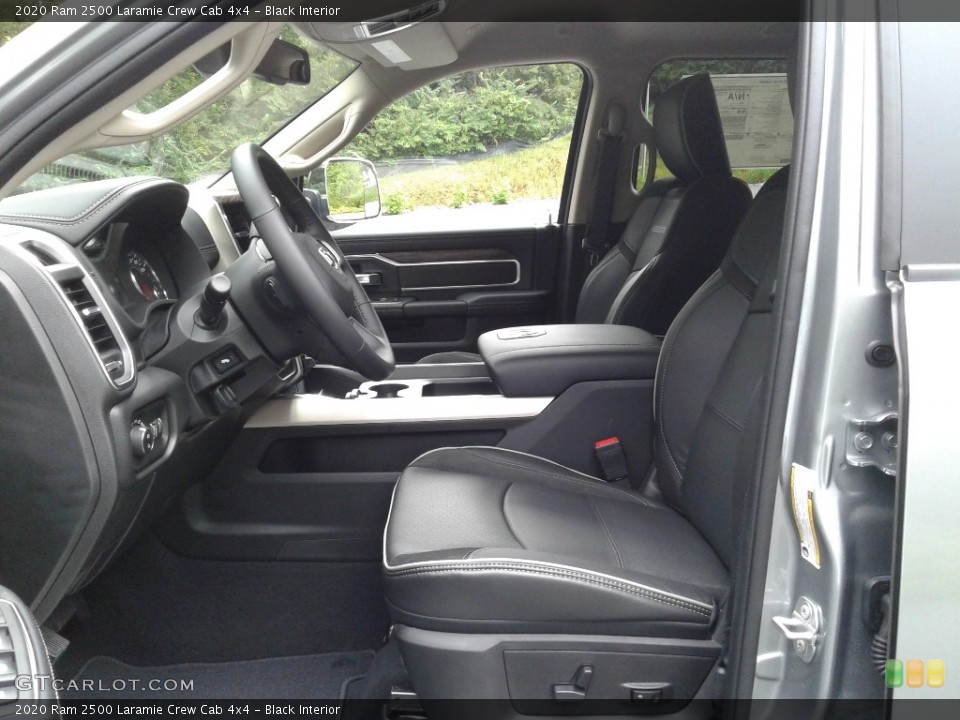 Black Interior Front Seat for the 2020 Ram 2500 Laramie Crew Cab 4x4 #139307296