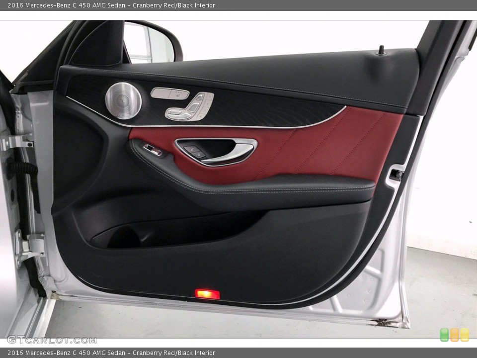 Cranberry Red/Black Interior Door Panel for the 2016 Mercedes-Benz C 450 AMG Sedan #139308925