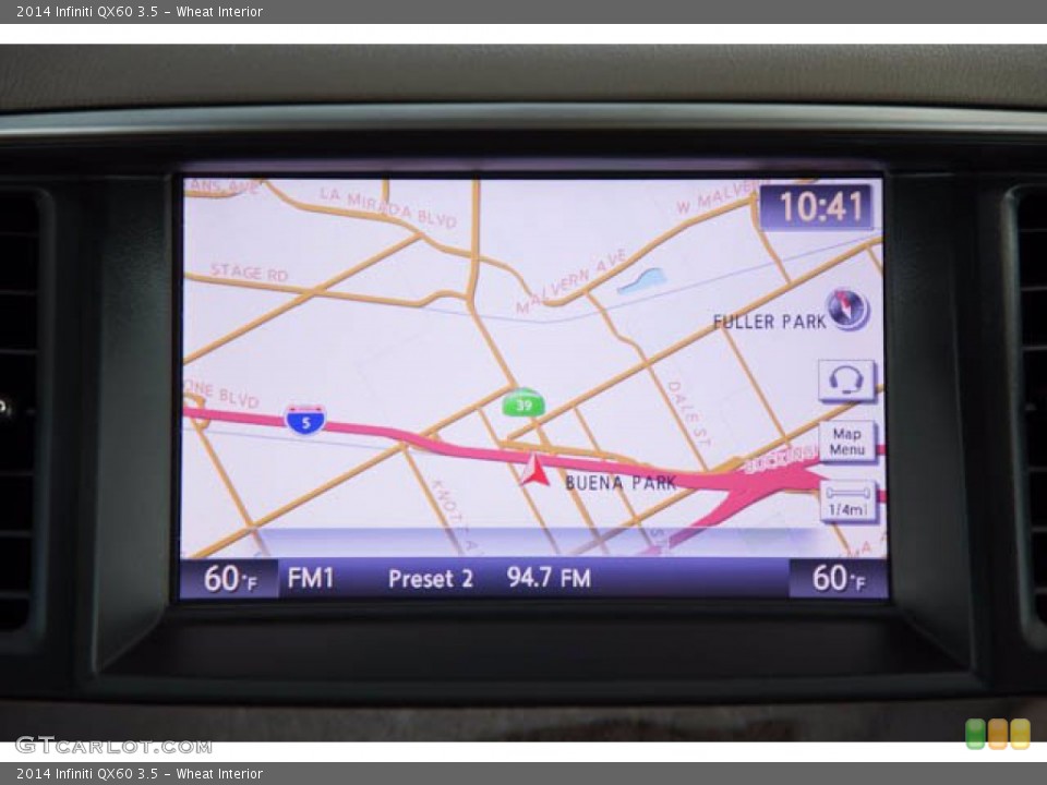 Wheat Interior Navigation for the 2014 Infiniti QX60 3.5 #139310494