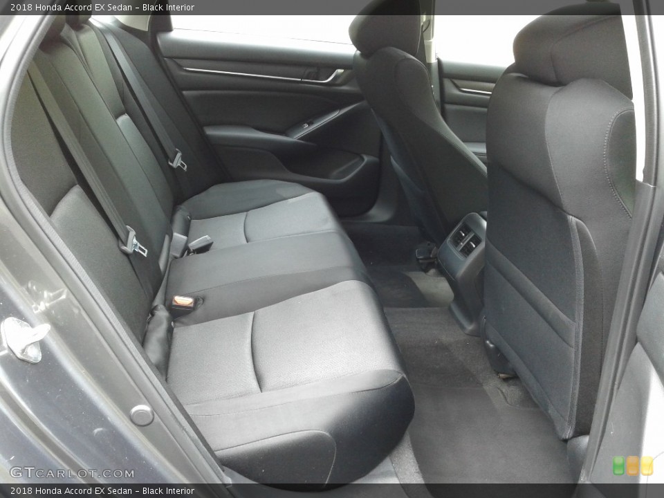Black Interior Rear Seat for the 2018 Honda Accord EX Sedan #139310773