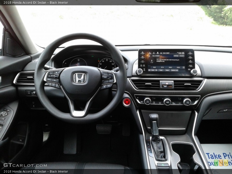 Black Interior Dashboard for the 2018 Honda Accord EX Sedan #139310827