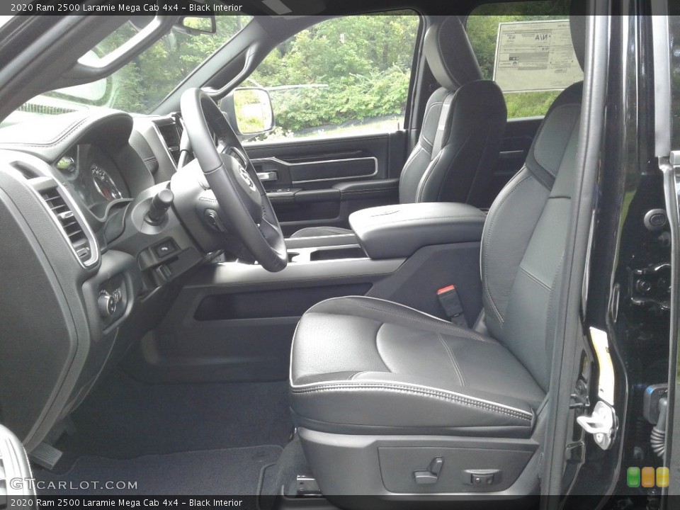 Black Interior Front Seat for the 2020 Ram 2500 Laramie Mega Cab 4x4 #139312156