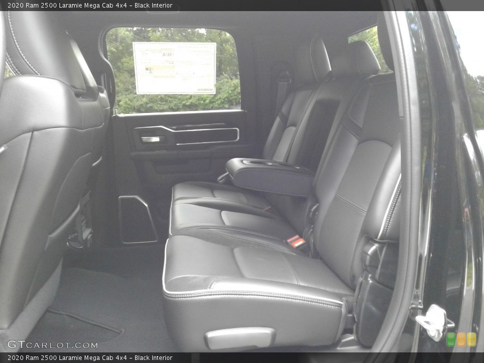 Black Interior Rear Seat for the 2020 Ram 2500 Laramie Mega Cab 4x4 #139312219