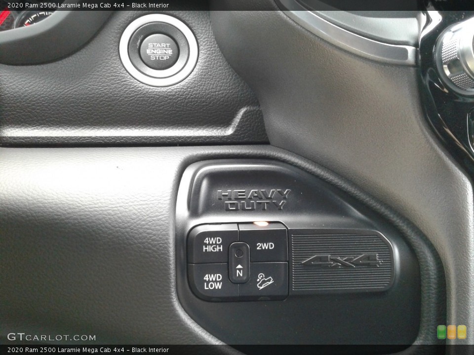Black Interior Controls for the 2020 Ram 2500 Laramie Mega Cab 4x4 #139312432