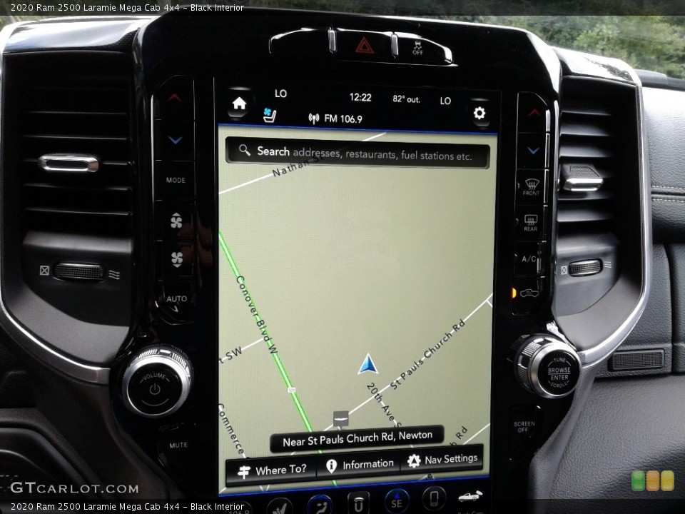 Black Interior Navigation for the 2020 Ram 2500 Laramie Mega Cab 4x4 #139312483
