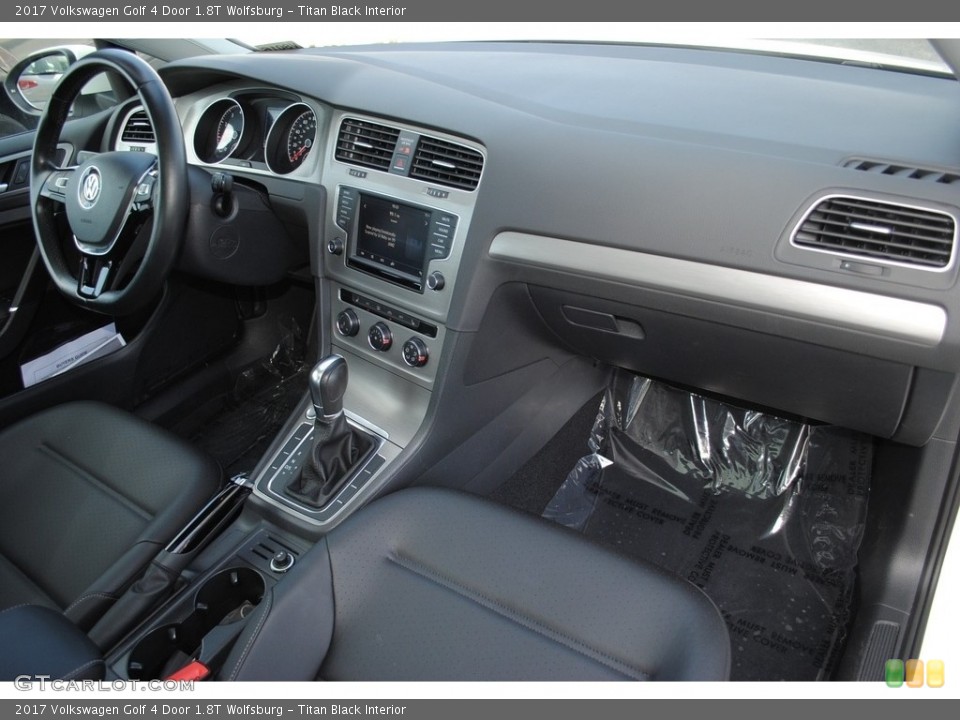Titan Black Interior Dashboard for the 2017 Volkswagen Golf 4 Door 1.8T Wolfsburg #139313053