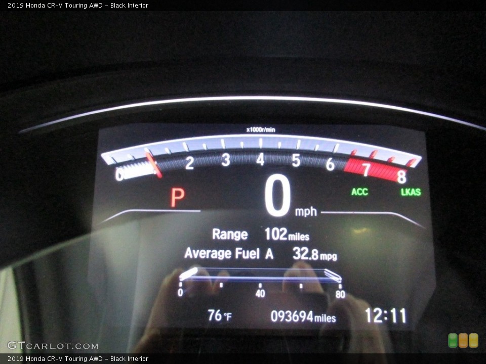 Black Interior Gauges for the 2019 Honda CR-V Touring AWD #139313205