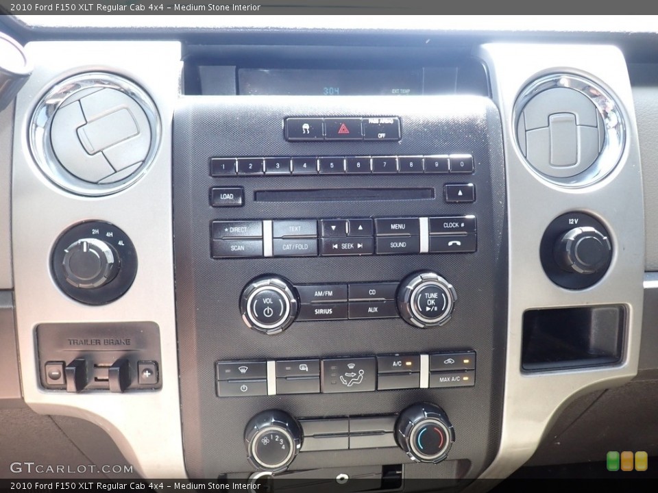 Medium Stone Interior Controls for the 2010 Ford F150 XLT Regular Cab 4x4 #139323164