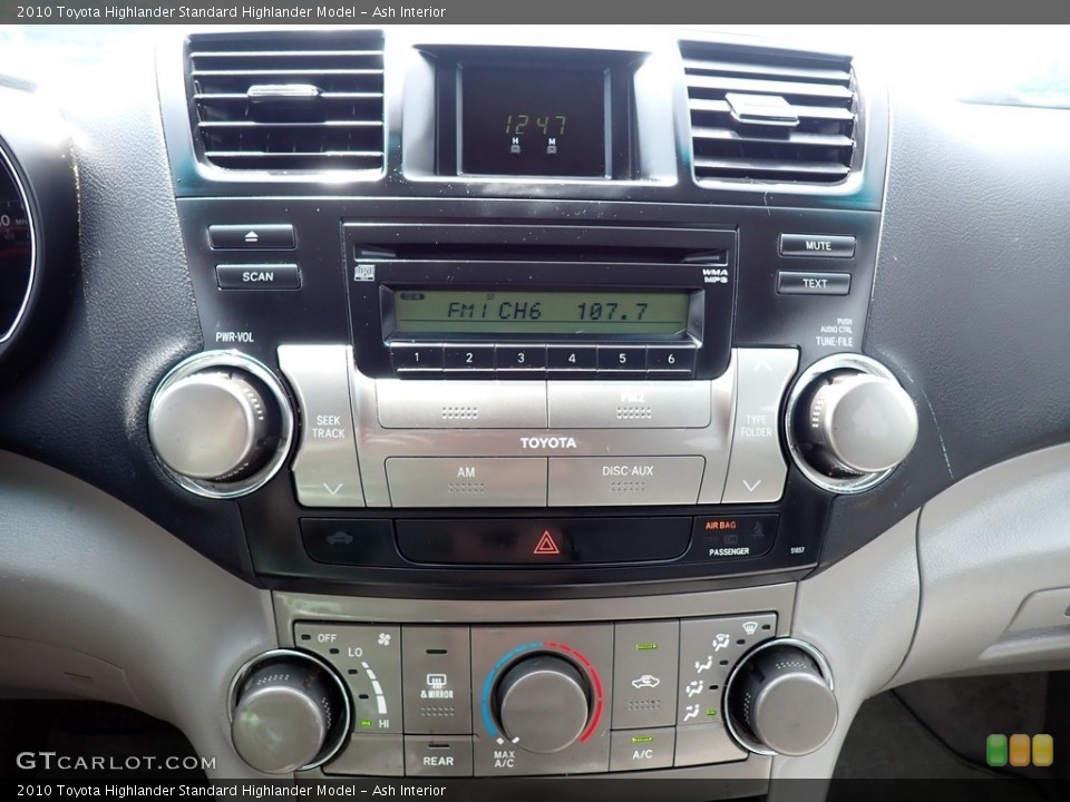 Ash Interior Controls for the 2010 Toyota Highlander  #139323872