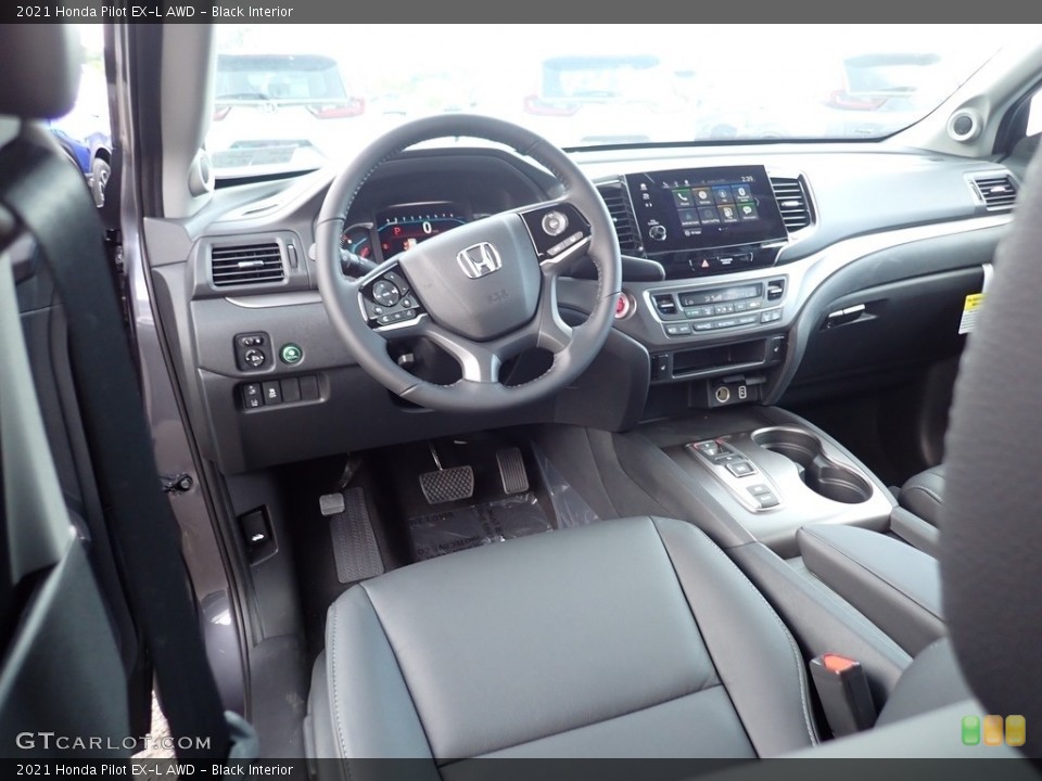 Black Interior Photo for the 2021 Honda Pilot EX-L AWD #139324744