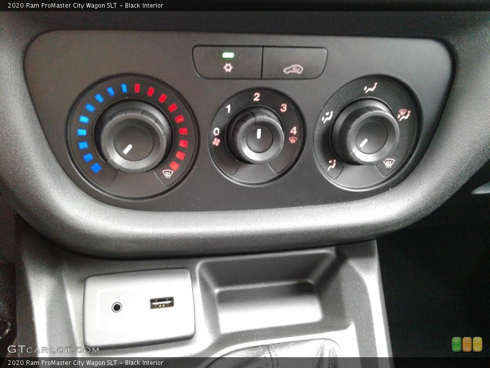 Black Interior Controls for the 2020 Ram ProMaster City Wagon SLT #139324775