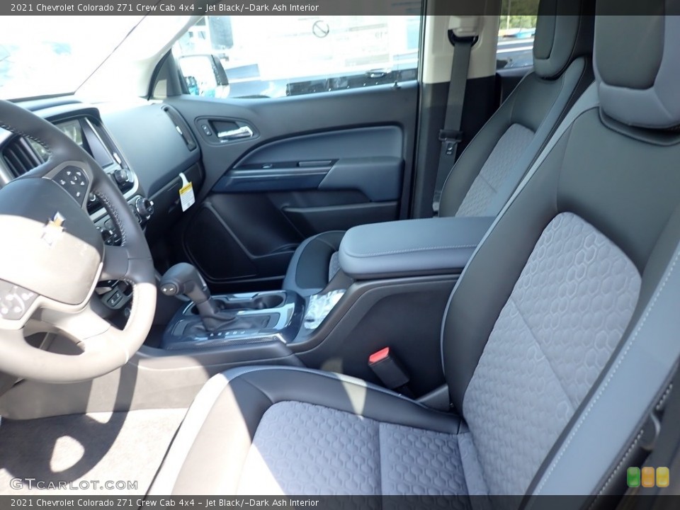 Jet Black/­Dark Ash Interior Front Seat for the 2021 Chevrolet Colorado Z71 Crew Cab 4x4 #139325969