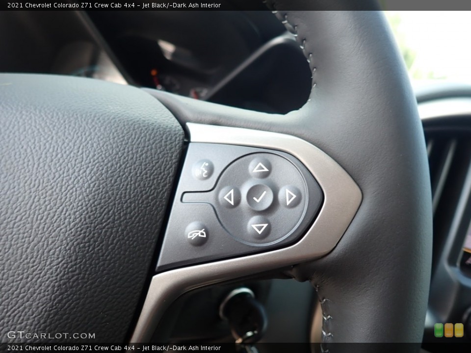 Jet Black/­Dark Ash Interior Steering Wheel for the 2021 Chevrolet Colorado Z71 Crew Cab 4x4 #139326073